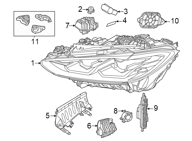 7Front lamps. Headlamp components.https://images.simplepart.com/images/parts/motor/fullsize/1959035.png