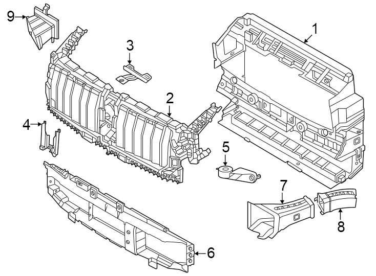 1Radiator support. Ducts.https://images.simplepart.com/images/parts/motor/fullsize/1959045.png