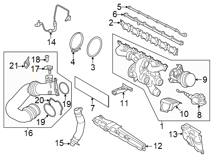 Turbocharger & components.