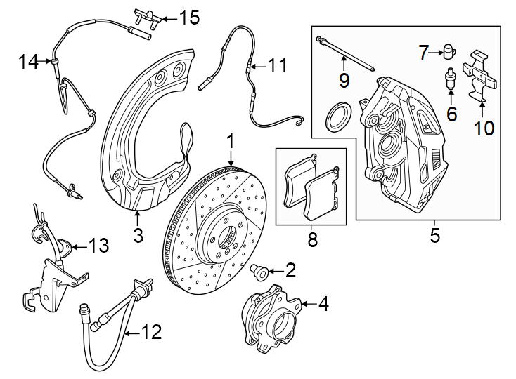 1Front suspension. Brake components.https://images.simplepart.com/images/parts/motor/fullsize/1959252.png