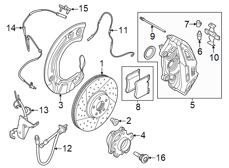 1Front suspension. Brake components.https://images.simplepart.com/images/parts/motor/fullsize/1959285.png