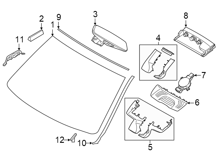 3Windshield. Glass. Reveal moldings.https://images.simplepart.com/images/parts/motor/fullsize/1959345.png