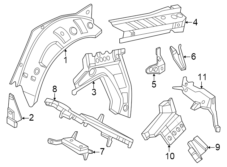 5Quarter panel. Inner structure.https://images.simplepart.com/images/parts/motor/fullsize/1959610.png