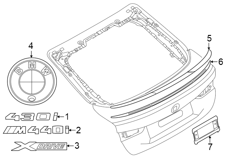 5Lift gate. Exterior trim.https://images.simplepart.com/images/parts/motor/fullsize/1959715.png