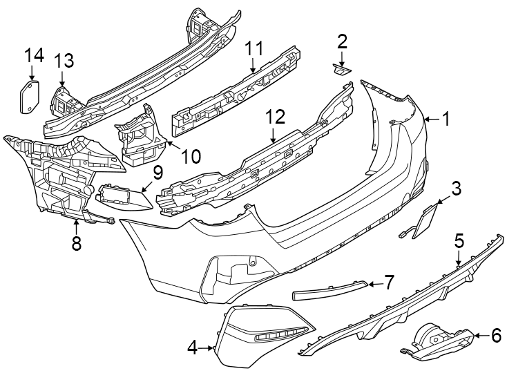 6Rear bumper. Bumper & components.https://images.simplepart.com/images/parts/motor/fullsize/1959765.png