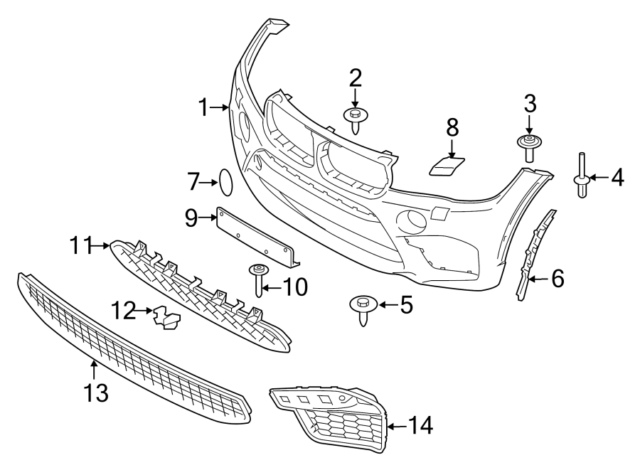 6FRONT BUMPER & GRILLE. BUMPER & COMPONENTS.https://images.simplepart.com/images/parts/motor/fullsize/1961045.png