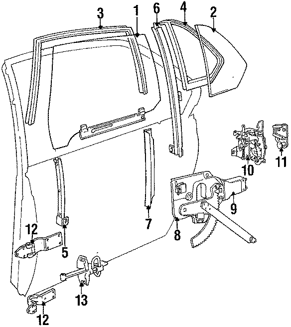 11REAR DOOR. GLASS & HARDWARE.https://images.simplepart.com/images/parts/motor/fullsize/196115.png