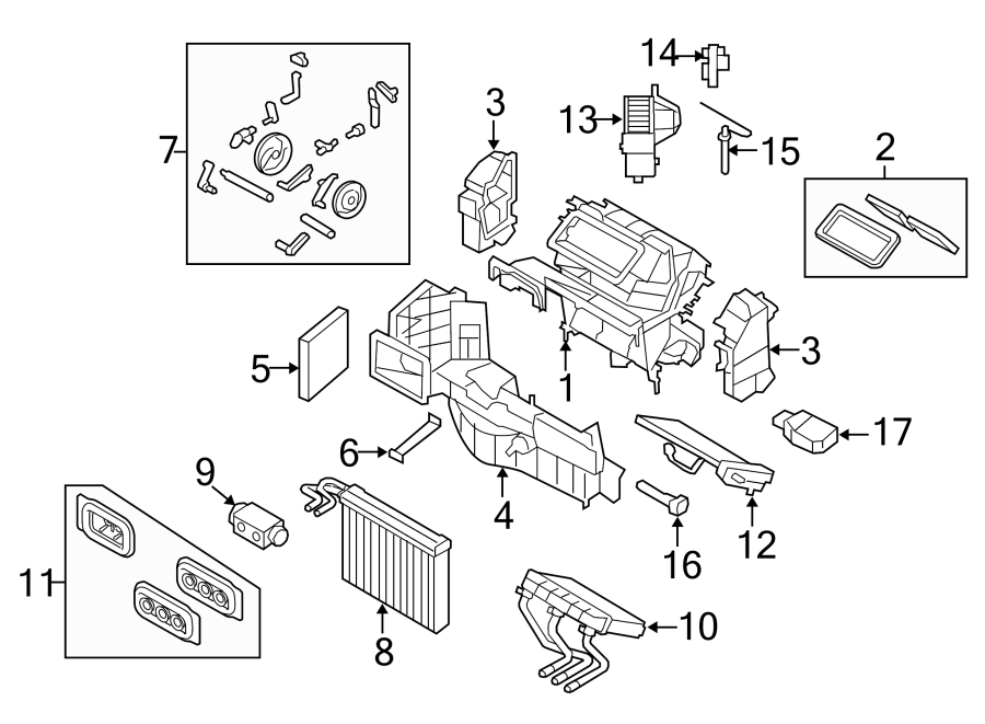 3AIR CONDITIONER & HEATER. EVAPORATOR & HEATER COMPONENTS.https://images.simplepart.com/images/parts/motor/fullsize/1961245.png