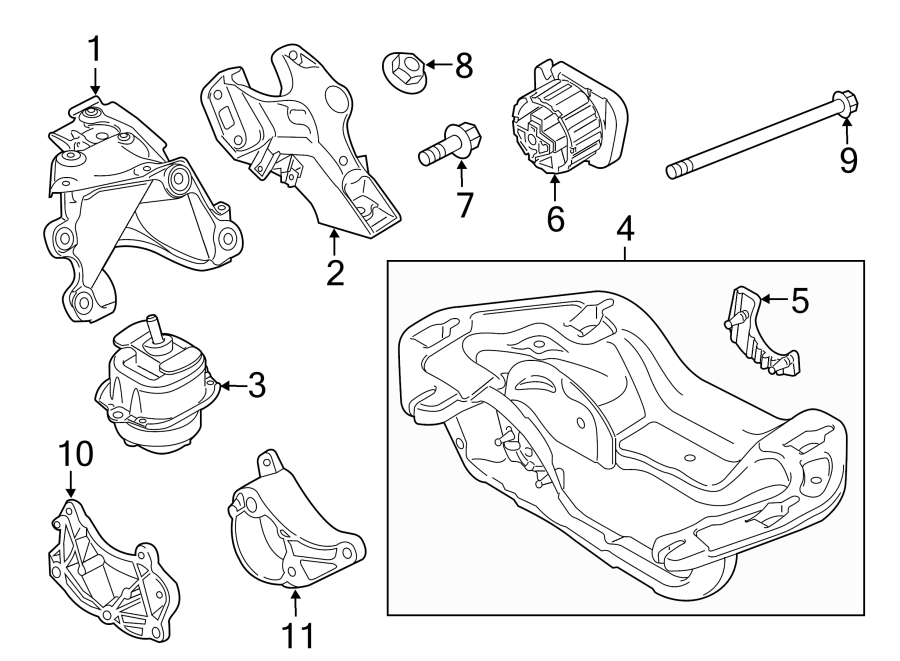 ENGINE & TRANS MOUNTING.