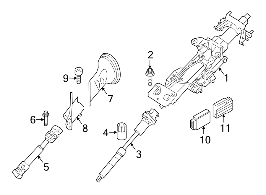 STEERING COLUMN ASSEMBLY.