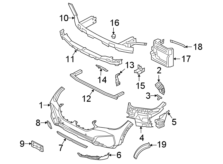 15Front bumper & grille. Bumper & components.https://images.simplepart.com/images/parts/motor/fullsize/1962005.png