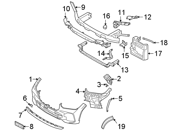 15Front bumper & grille. Bumper & components.https://images.simplepart.com/images/parts/motor/fullsize/1962095.png