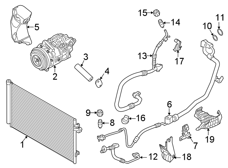 12Air conditioner & heater. Compressor & lines. Condenser.https://images.simplepart.com/images/parts/motor/fullsize/1962360.png