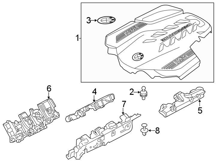 Engine appearance cover.