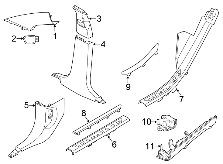 8Pillars. Rocker & floor. Interior trim.https://images.simplepart.com/images/parts/motor/fullsize/1962843.png