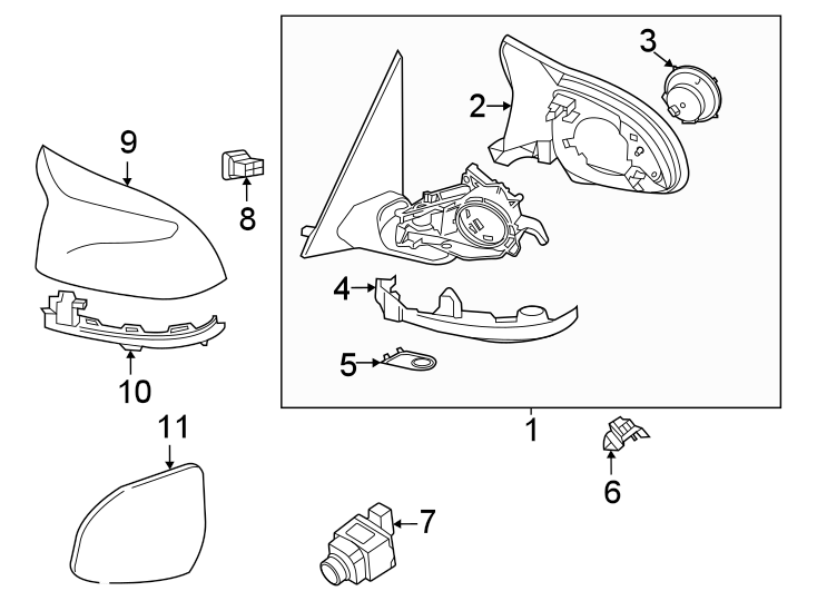 11Front door. Outside mirrors.https://images.simplepart.com/images/parts/motor/fullsize/1962852.png