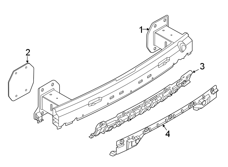 4Rear bumper. Bumper & components.https://images.simplepart.com/images/parts/motor/fullsize/1962989.png