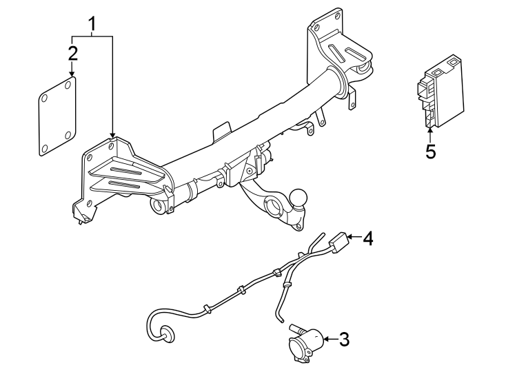 1Rear bumper. Trailer hitch components.https://images.simplepart.com/images/parts/motor/fullsize/1962994.png