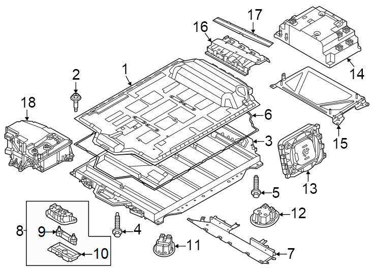 14Battery & mounting. High voltage.https://images.simplepart.com/images/parts/motor/fullsize/1963120.png