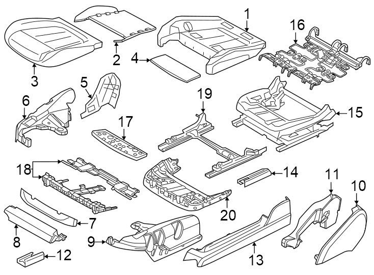 13Seats & tracks. Driver seat components.https://images.simplepart.com/images/parts/motor/fullsize/1963430.png