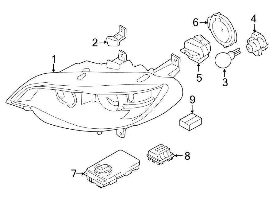 5FRONT LAMPS. HEADLAMP COMPONENTS.https://images.simplepart.com/images/parts/motor/fullsize/1965012.png