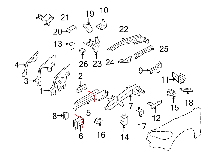 25STRUCTURAL COMPONENTS & RAILS.https://images.simplepart.com/images/parts/motor/fullsize/1965160.png