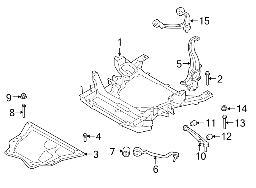 FRONT SUSPENSION. SUSPENSION COMPONENTS.