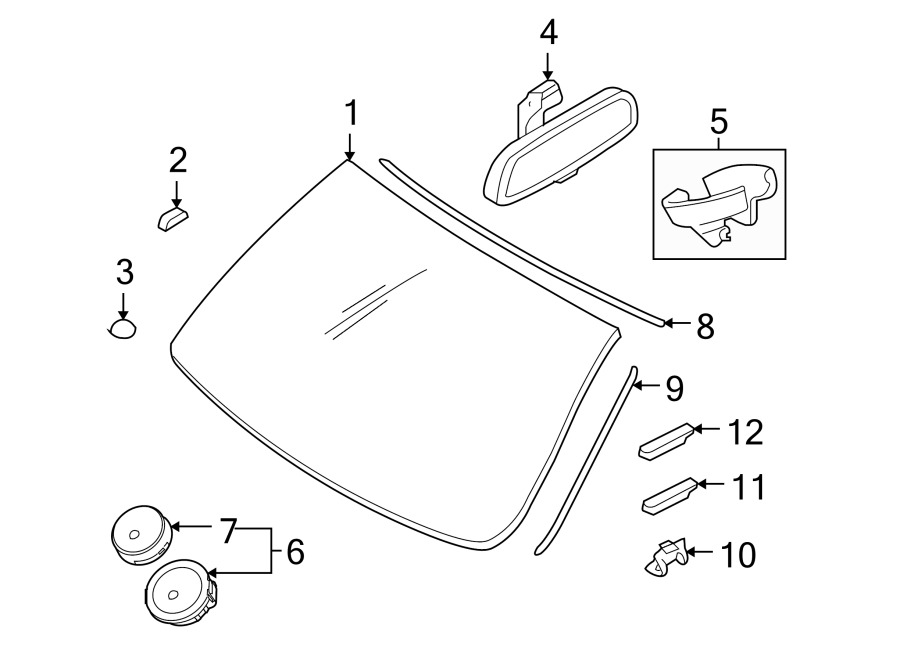 4WINDSHIELD. GLASS. REVEAL MOLDINGS.https://images.simplepart.com/images/parts/motor/fullsize/1965425.png