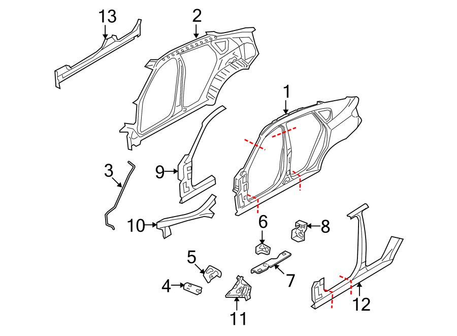 5PILLARS. ROCKER & FLOOR. CENTER PILLAR & ROCKER. HINGE PILLAR. UNISIDE.https://images.simplepart.com/images/parts/motor/fullsize/1965555.png