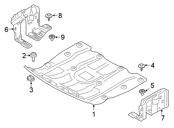 1RADIATOR SUPPORT. SPLASH SHIELDS.https://images.simplepart.com/images/parts/motor/fullsize/1967055.png