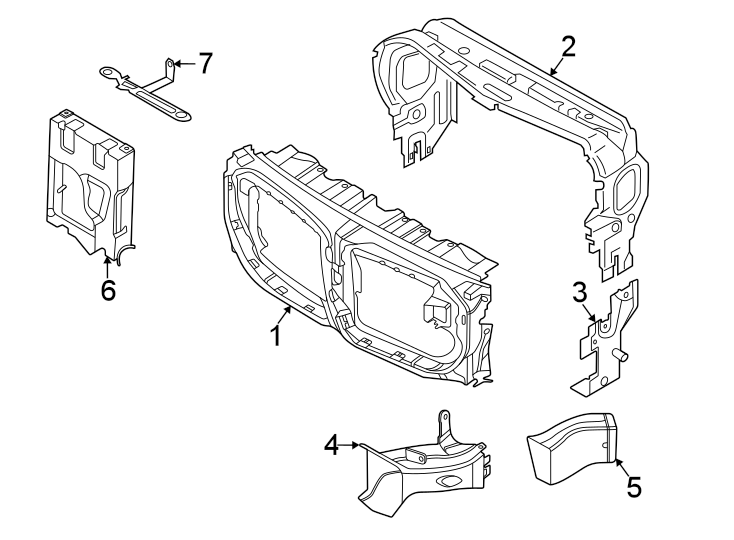 6Radiator support. Air intake.https://images.simplepart.com/images/parts/motor/fullsize/1967061.png