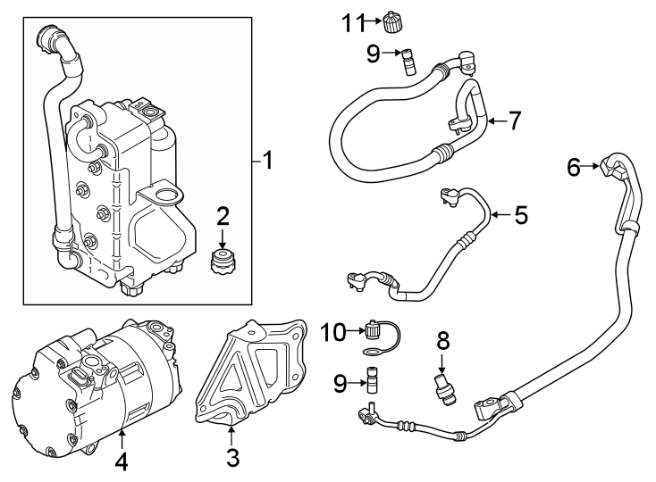 6Air conditioner & heater. Compressor & lines.https://images.simplepart.com/images/parts/motor/fullsize/1967186.png