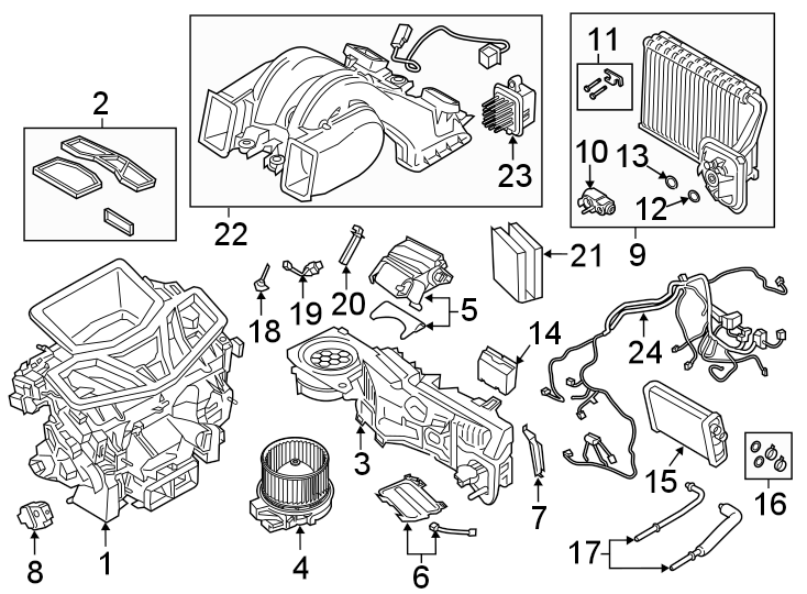 19AIR CONDITIONER & HEATER. EVAPORATOR & HEATER COMPONENTS.https://images.simplepart.com/images/parts/motor/fullsize/1967190.png