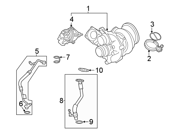 10Turbocharger & components.https://images.simplepart.com/images/parts/motor/fullsize/1967338.png