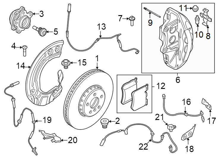 22Front suspension. Brake components.https://images.simplepart.com/images/parts/motor/fullsize/1967426.png