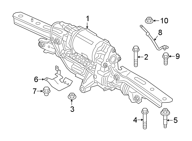 STEERING GEAR & LINKAGE. REAR STEERING COMPONENTS.