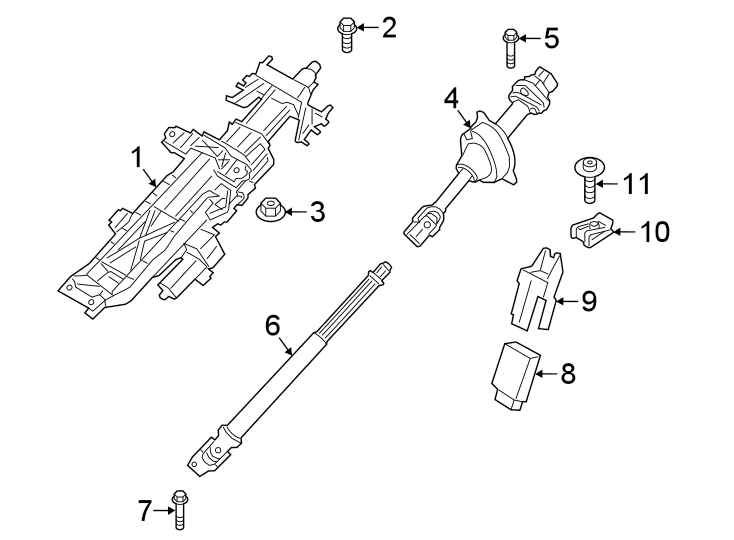 11STEERING COLUMN ASSEMBLY.https://images.simplepart.com/images/parts/motor/fullsize/1967475.png