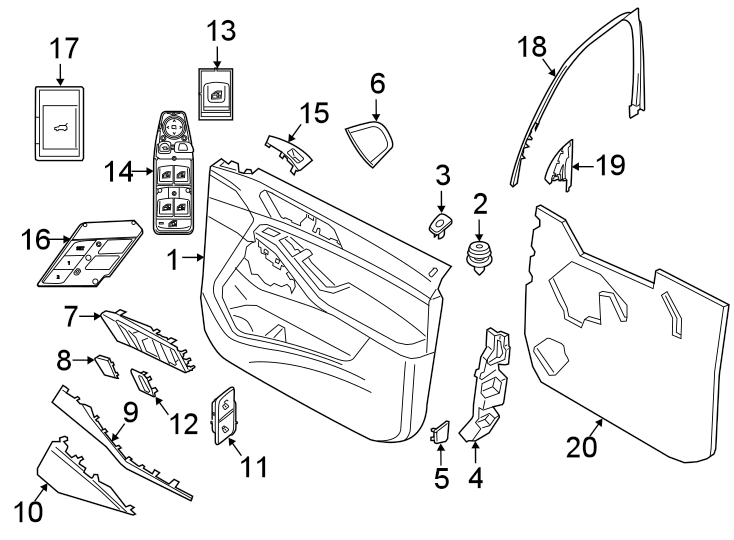 9FRONT DOOR. INTERIOR TRIM.https://images.simplepart.com/images/parts/motor/fullsize/1967750.png