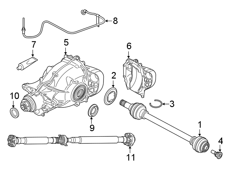 Rear suspension. Axle & differential.