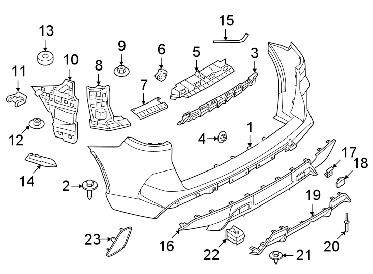 15Rear bumper. Bumper & components.https://images.simplepart.com/images/parts/motor/fullsize/1967981.png