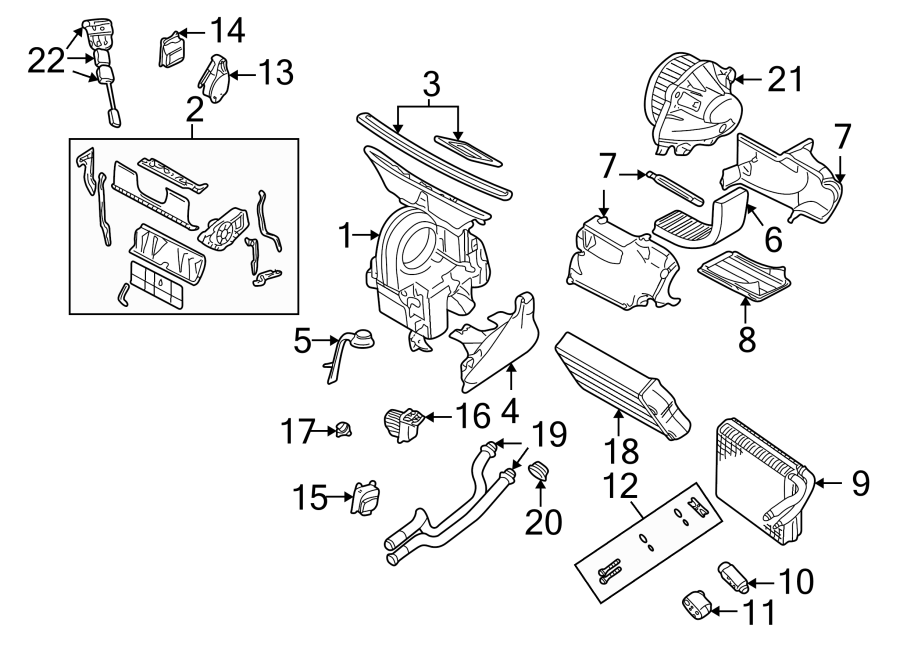 17AIR CONDITIONER & HEATER. EVAPORATOR & HEATER COMPONENTS.https://images.simplepart.com/images/parts/motor/fullsize/1970095.png