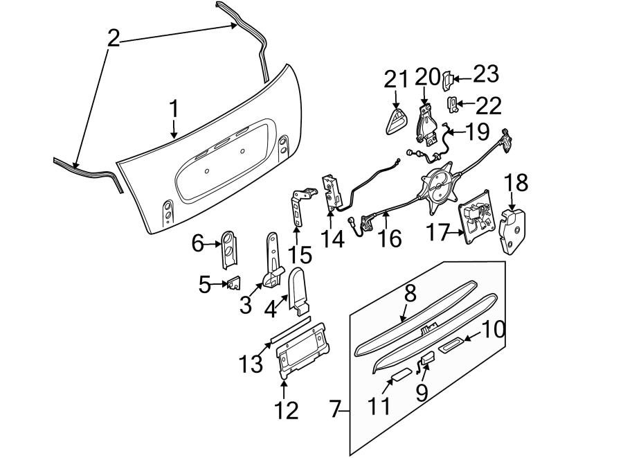 21TRUNK LID. LID & COMPONENTS.https://images.simplepart.com/images/parts/motor/fullsize/1970526.png