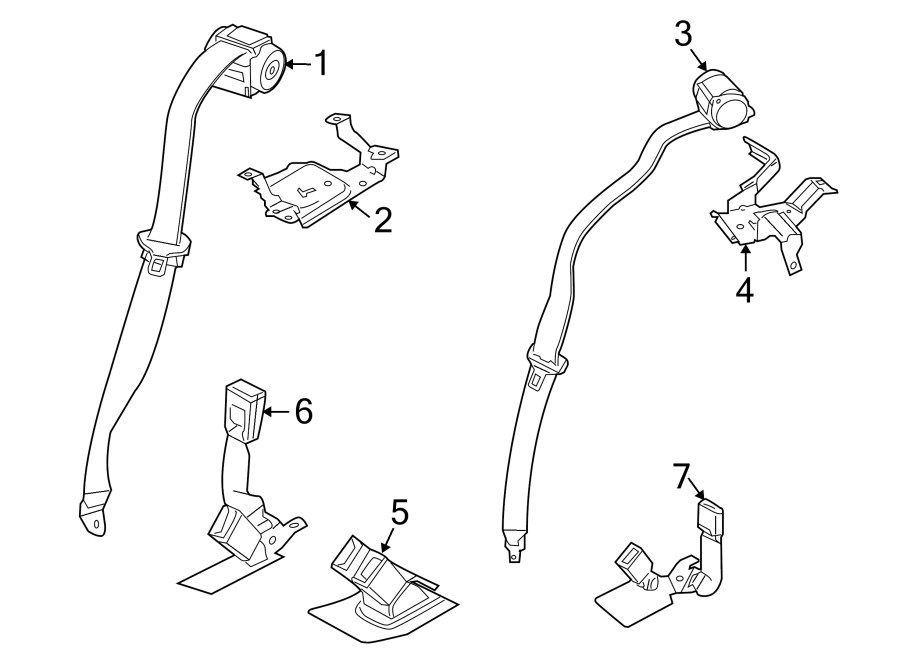 6RESTRAINT SYSTEMS. REAR SEAT BELTS.https://images.simplepart.com/images/parts/motor/fullsize/1971512.png