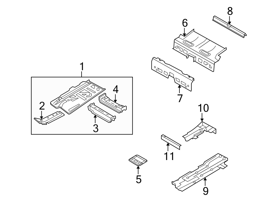 9Pillars. Rocker & floor. Floor & rails.https://images.simplepart.com/images/parts/motor/fullsize/1971590.png