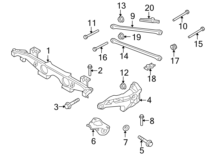 REAR SUSPENSION. SUSPENSION COMPONENTS.