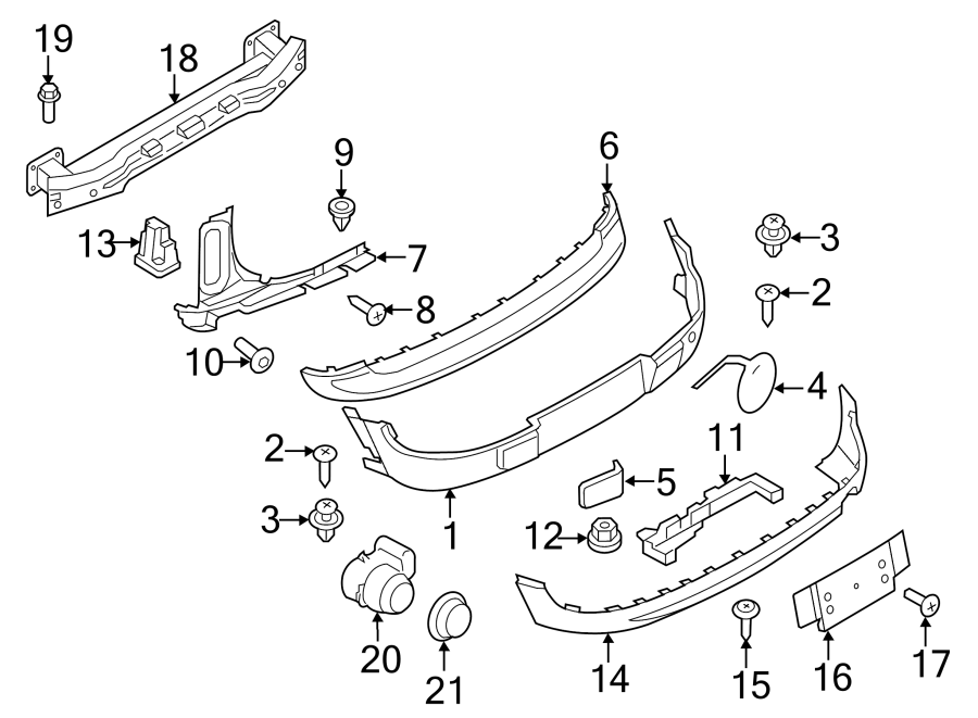 19REAR BUMPER. BUMPER & COMPONENTS.https://images.simplepart.com/images/parts/motor/fullsize/1971991.png