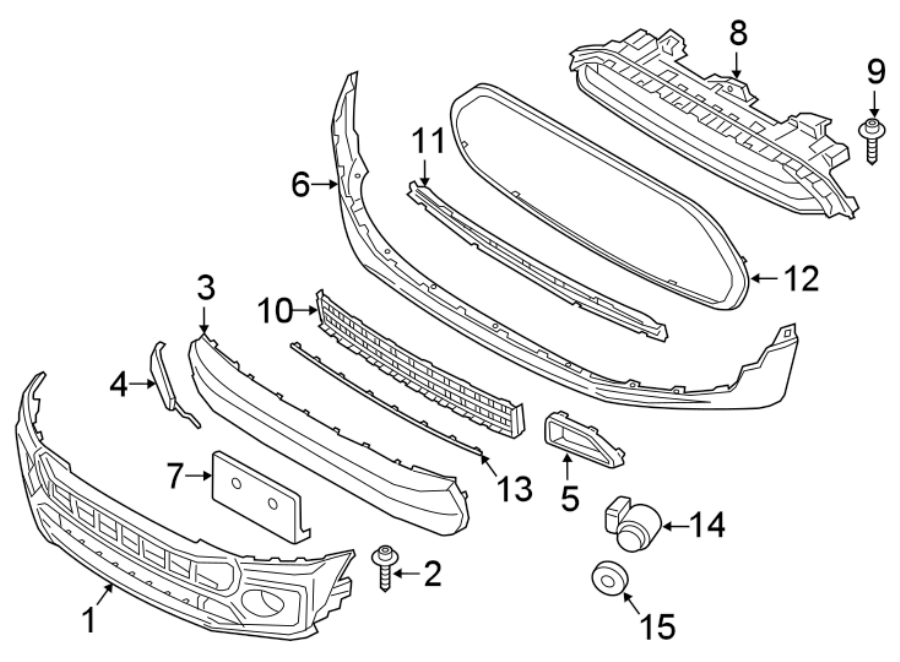 5FRONT BUMPER & GRILLE. BUMPER & COMPONENTS.https://images.simplepart.com/images/parts/motor/fullsize/1973017.png