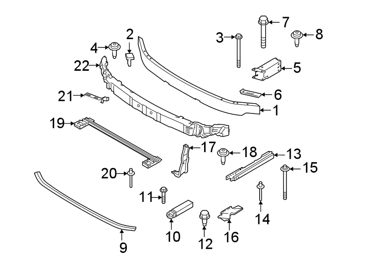 1Front bumper & grille. Front suspension. Bumper & components.https://images.simplepart.com/images/parts/motor/fullsize/1973021.png