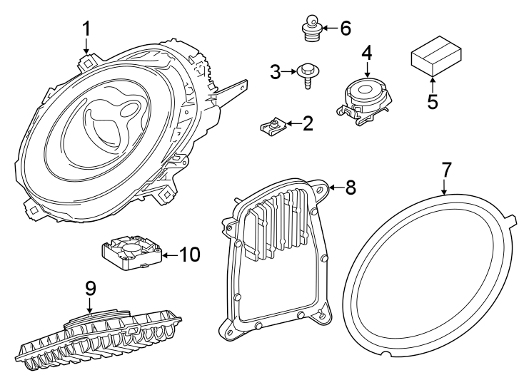 9Front lamps. Headlamp components.https://images.simplepart.com/images/parts/motor/fullsize/1973031.png