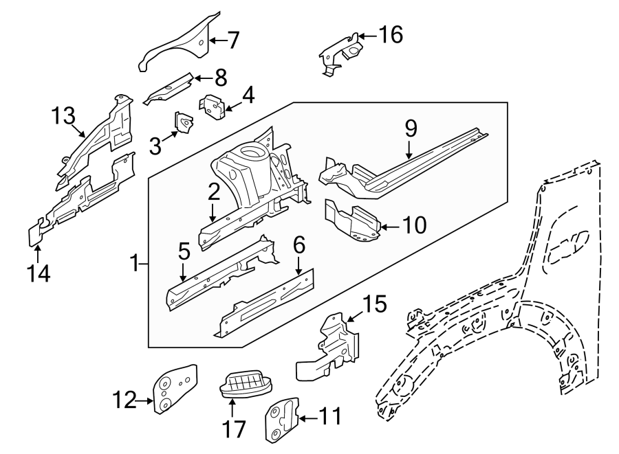 10FENDER. STRUCTURAL COMPONENTS & RAILS.https://images.simplepart.com/images/parts/motor/fullsize/1973130.png